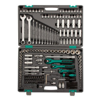 Набор инструмента 1/4", 3/8", 1/2", CrV, S2, усиленный кейс, 216шт STELS 14115