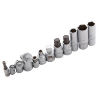 Набор инструмента 1/4", 3/8", 1/2", CrV, S2, усиленный кейс, 216шт STELS 14115
