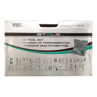 Набор инструмента 1/4", 3/8", 1/2", CrV, S2, усиленный кейс, 216шт STELS 14115