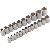 Набор инструмента 1/4", 3/8", 1/2", CrV, S2, усиленный кейс, 216шт STELS 14115