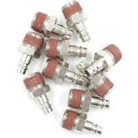 Штекер быстроразъемного соединения (10 шт; рапид EURO - 1/4"M) WIEDERKRAFT WDK-82PM