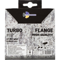 Диск алмазный отрезной TRIO-DIAMOND 80хm14 Flange Turbo FHQ445