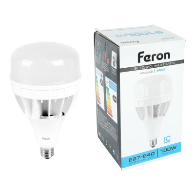 Светодиодная лампа 100W 230V E40 6400K Feron LB-65 25827