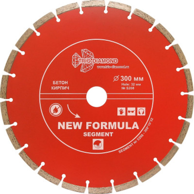 Диск алмазный отрезной TRIO-DIAMOND 300x32 New Formula Segment S208