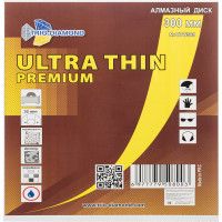 Диск алмазный отрезной TRIO-DIAMOND сплошной ультратонкий 300x32 Ultra Thin Premium UTW508