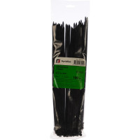 Нейлоновые стяжки FORTISFLEX КСС 5х350 черный 100 штук 49418