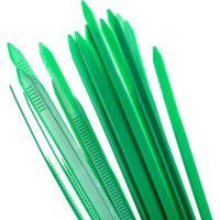 Нейлоновые стяжки FORTISFLEX КСС 5х300 зеленый 100 штук 61333