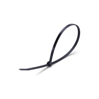 Нейлоновые стяжки с металлическим зубом FORTISFLEX КСЗ 4x200 черный 100 штук 61337