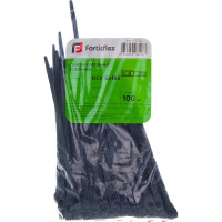 Полиамидные стяжки FORTISFLEX КСУ 6х180 черный 100 штук 53754