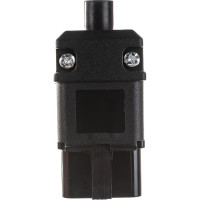 Разъем Hyperline CON-IEC320C20 IEC 60320, C20, 220В, 16A, на кабель, контакты на винтах (плоские выступающие штыревые контакты в пластиковом обрамлении), прямой 54435