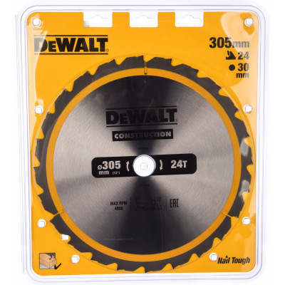 Dewalt Пильн.диск CONSTRUCT 305/30 24 ATB -5град DT1958