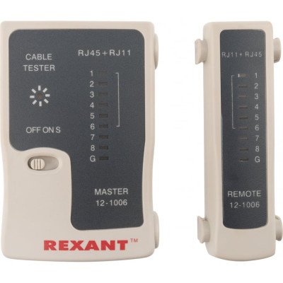 REXANT Тестер кабеля RJ-45+RJ-11, HT-C004, TL-468 12-1006