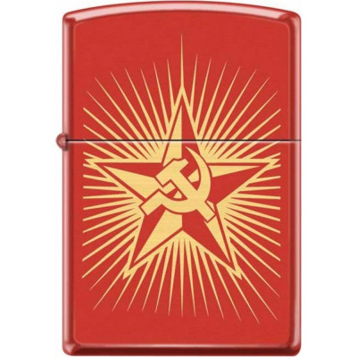 Зажигалка Zippo Серп и Молот на Звезде 233 RUSSIAN HAMMER SICKLE