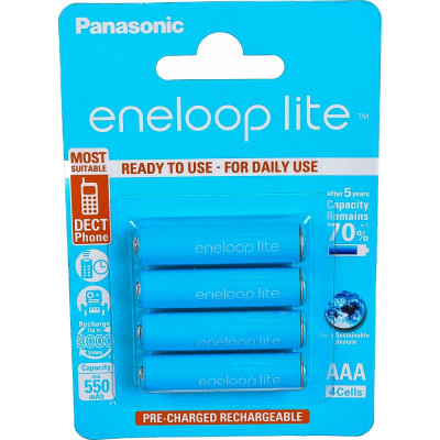 Аккумулятор Panasonic R03 AAA eneloop lite 5410853052760