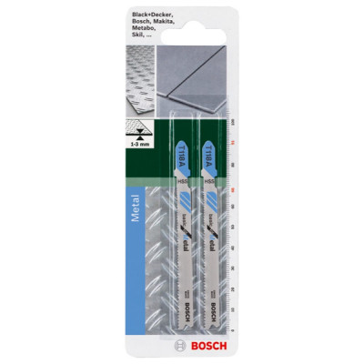 Bosch 2 ЛОБЗИКОВЫЕ ПИЛКИ T118 B HSS DIY 2609256730