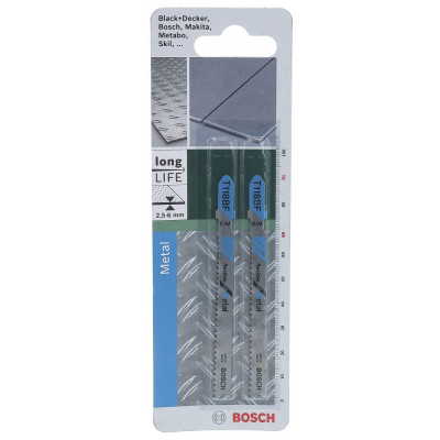 Bosch 2 ЛОБЗИКОВЫЕ ПИЛКИ T118 BF BIM DIY 2609256734