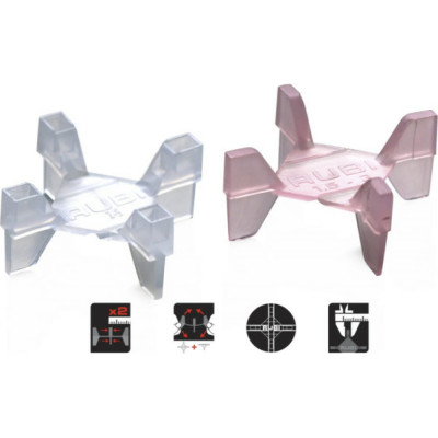 RUBI Крестик TwinFlex 1,5-3мм пакет 100шт 02957 2957