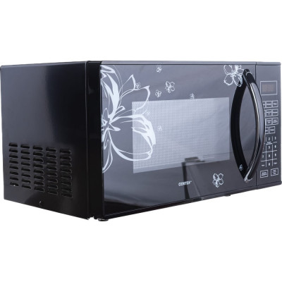 Centek СВЧ/черный, ЦВЕТЫ/, 700W, 20л, 10 автоматических программ CT-1579