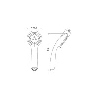 IDDIS Лейка для душа 3F D 79.6мм A11031