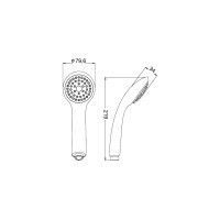 Лейка для душа IDDIS 1F D 79.6мм A11011