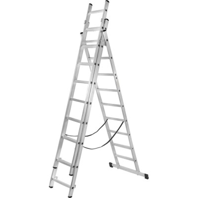 Алюминиевая трёхсекционная лестница Вихрь ЛА 3х10 73/5/1/17