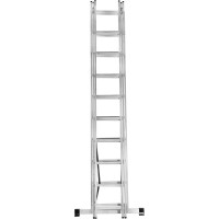 Алюминиевая трёхсекционная лестница Вихрь ЛА 3х10 73/5/1/17