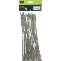 СИБРТЕХ Хомуты, 250 х 4,6 мм нержавеющая сталь, 50 шт 45595