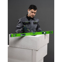 Алюминиевый уровень, фрезерованный, 3 глазка, рукоятки, 1000 мм СИБРТЕХ УС-1,0-1000 34103