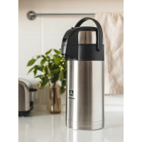 Настольный термос Арктика 3 л, с пневмонасосом, стальной 501-3000