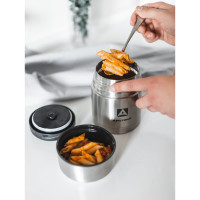 Термос для еды Арктика 0,5 л. с супер-широким горлом в чехле, стальной, 301-500А