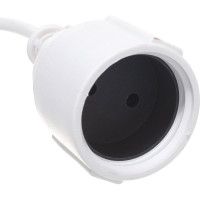 Сетевой одноместный удлинитель, без з/к, 250В, 10А, 3м LUX У-101-03 4606400419686