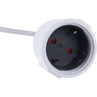 Сетевой одноместный удлинитель, с з/к, 250В, 16А, 3м LUX У-161-03 4606400419709