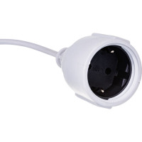 Сетевой одноместный удлинитель, с з/к, 250В, 16А, 3м LUX У-161-03 4606400419709