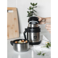 Универсальный термос для еды и напитков Арктика 0.6 л, стальной 201-600