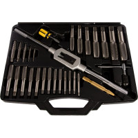 Набор метчиков и плашек МАСТАК SK-5 1/4"-1", кейс, 51 предмет 351-10051C