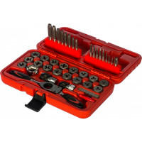 Набор метчиков и плашек МАСТАК SK-5 1/8"-1/2" кейс, 40 предметов 351-10040C