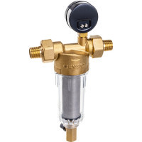 Фильтр 1/2, с манометром, для холодной воды, d60 Гейзер Бастион 112 32670