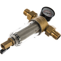 Фильтр 3/4, с манометром, для холодной воды, d60 Гейзер Бастион 112 32671