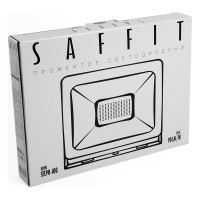Светодиодный прожектор SAFFIT SFL90-100 IP65 100W 6400K черный 55068