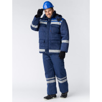 Зимний костюм Факел Горизонт-ЛЮКС темно-синий/васильковый, р.52-54, рост 170-176 87468911.005