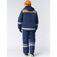Зимний костюм Факел Горизонт-ЛЮКС темно-синий/оранжевый, р.44-46, рост 182-188 52913000.016
