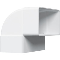 Колено вертикальное пластик 90, 60х120 мм ERA 612КВП 210-024