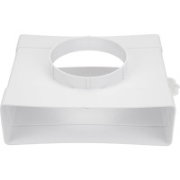 Соединитель Т-образный плоских воздуховодов 60х204 мм с выходом на фланцевый воздухораспределитель 100 мм ERA 620ТФ10П 210-072