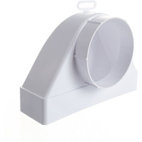 Соединитель угловой плоского воздуховода с фланцевым  воздухораспределителем 60х204/D100 ERA 620СК10ФП 210-060