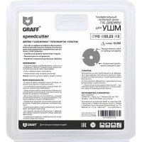 Диск пильный по дереву для УШМ Speedcutter (115х22.2 мм) GRAFF