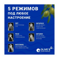 Лейка для душа Olive's 5 режимов с системой Touch Clean и вставкой ECO D165