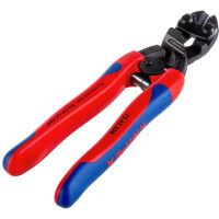 Бокорезы для реза мягкого металла и пластика Knipex губки 20°,пружина, 200 мм, 2-комп ручки KN-7262200