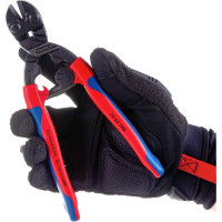 Бокорезы для реза мягкого металла и пластика Knipex губки 20°,пружина, 200 мм, 2-комп ручки KN-7262200