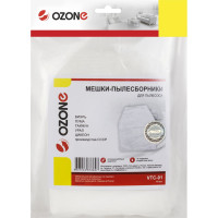 Мешки пылесборники для пылесоса ВИХРЬ, ПУМА, ТАЙФУН, УРАЛ, ЦИКЛОН, OZONE производства СССР, 10 шт., синтетические . VTC-01