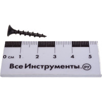 Саморез по дереву VIPКрепеж черный 3,5х25 к 28 шт 10104 VIPL